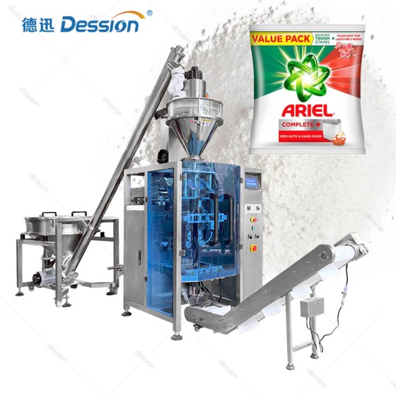 Anti-Corrosive VFFS Detergent Powder Packaging Machine with Dust Collector